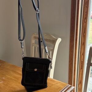Coach Black pebbled leather Crossbody Bag